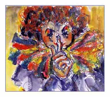 den komt er ineens een klowntje