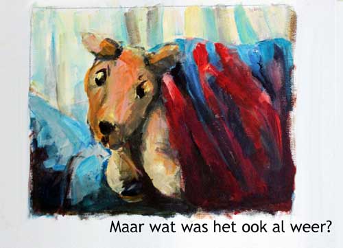 Groe wordt wakker, illustratie van Mieke van Zundert, Groe de kangeroe 