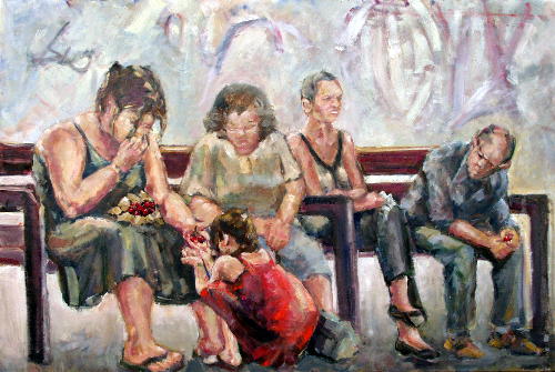 'Kersen Eten' hangt in galerie de Waker