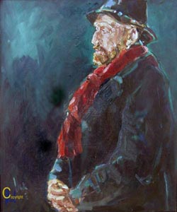 Jan van gogh, geschilderd door Mieke van Zundert