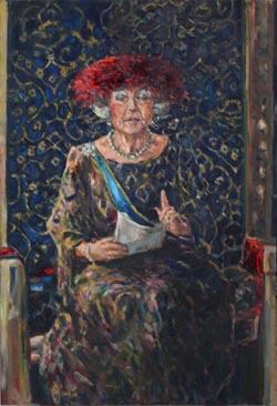 beatrix geschilderd door mieke van zundert