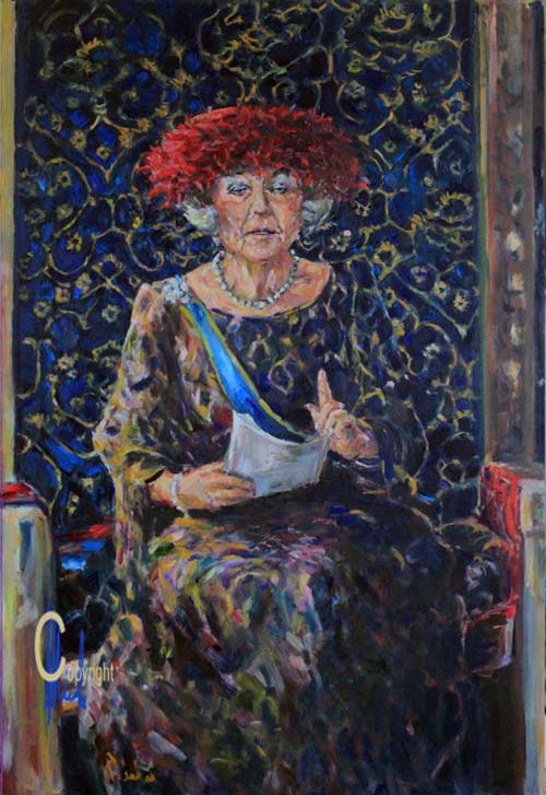 gebaar van de majesteit, los van het protocol